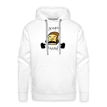 Angry Bread - Men's Premium Hoodie - white - Front - Liam (192cm)