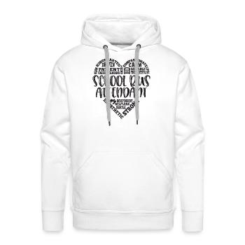 School bus attendant, schoolbus monitor - Men's Premium Hoodie - white - Front - Liam (192cm)