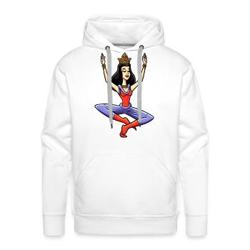 Princess Yogi - Men's Premium Hoodie - white - Front - Liam (192cm)