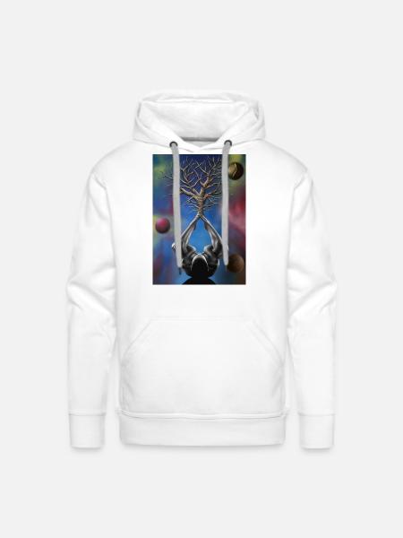 SURREAL PAINTING - Men's Premium Hoodie - white