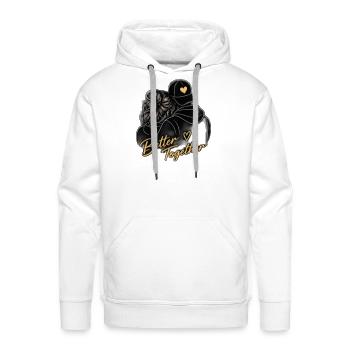 Better Together Love Hug - Men's Premium Hoodie - white - Front - Liam (192cm)