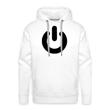 power - Men's Premium Hoodie - white - Front - Liam (192cm)