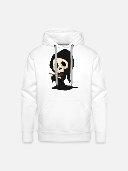 Grim Reaper - Men's Premium Hoodie - white