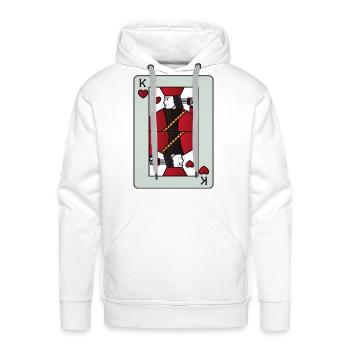 49 playing card - Men's Premium Hoodie - white - Front - Liam (192cm)