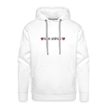 save animals hearts animal welfare nature - Men's Premium Hoodie - white - Front - Liam (192cm)