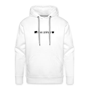 Animal welfare save animals animal elephant - Men's Premium Hoodie - white - Front - Liam (192cm)