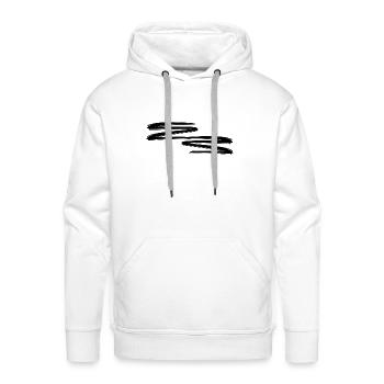 dashes dashes lines line - Men's Premium Hoodie - white - Front - Liam (192cm)