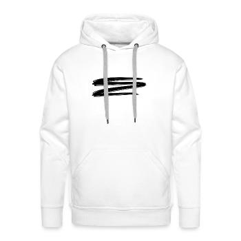 dashes dashes lines line - Men's Premium Hoodie - white - Front - Liam (192cm)