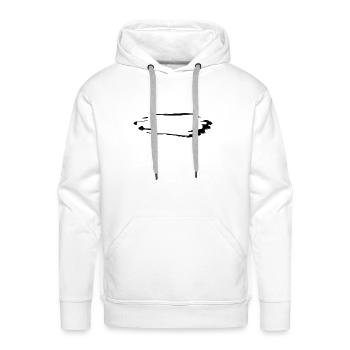 dash icon cracks - Men's Premium Hoodie - white - Front - Liam (192cm)