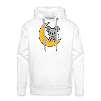 Mouse - Men's Premium Hoodie - white - Front - Liam (192cm)