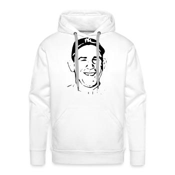 Yogi Berra Style - Men's Premium Hoodie - white - Front - Liam (192cm)