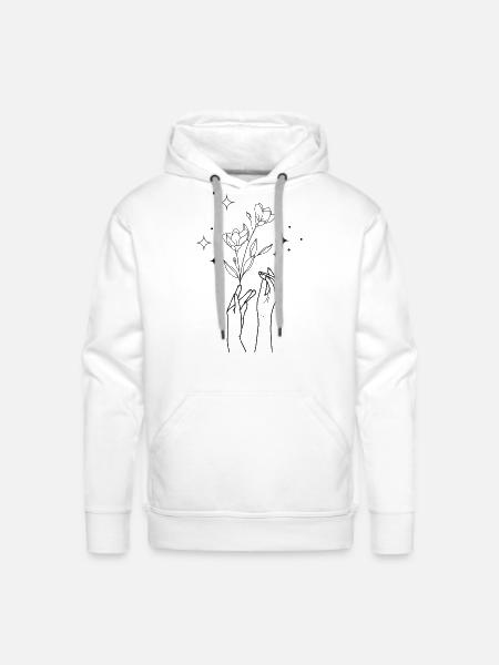 Grow - Men's Premium Hoodie - white