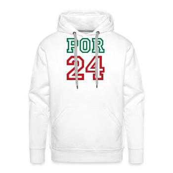 Portugal - Men's Premium Hoodie - white - Front - Liam (192cm)