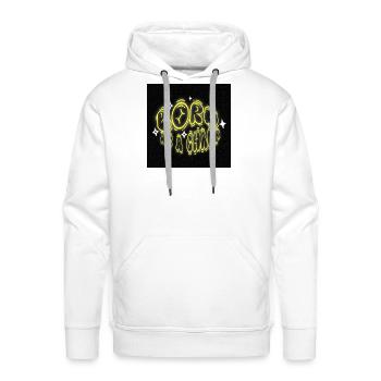  Champ Neon Glow - Men's Premium Hoodie - white - Front - Liam (192cm)