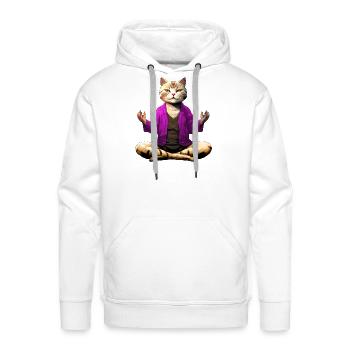 Yogi the Cat - Men's Premium Hoodie - white - Front - Liam (192cm)