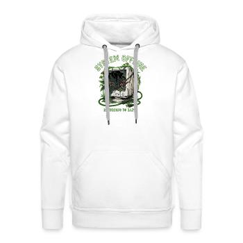 System Offline Returning Earth - Men's Premium Hoodie - white - Front - Liam (192cm)