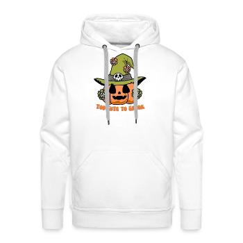 Cute Halloween Ghost Pumpkin - Men's Premium Hoodie - white - Front - Liam (192cm)