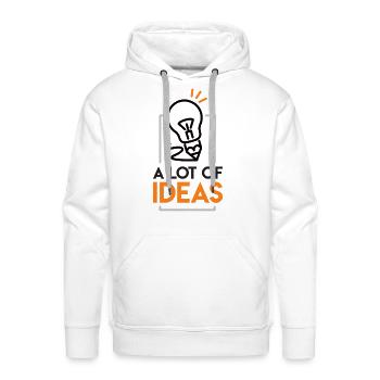 Bright abundance of ideas - Men's Premium Hoodie - white - Front - Liam (192cm)