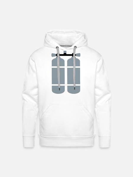 scuba - Men's Premium Hoodie - white