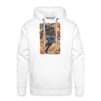 Futuristic anime superhero - Men's Premium Hoodie - white - Front - Liam (192cm)