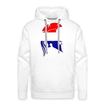 Sparta Netherlands - Men's Premium Hoodie - white - Front - Liam (192cm)