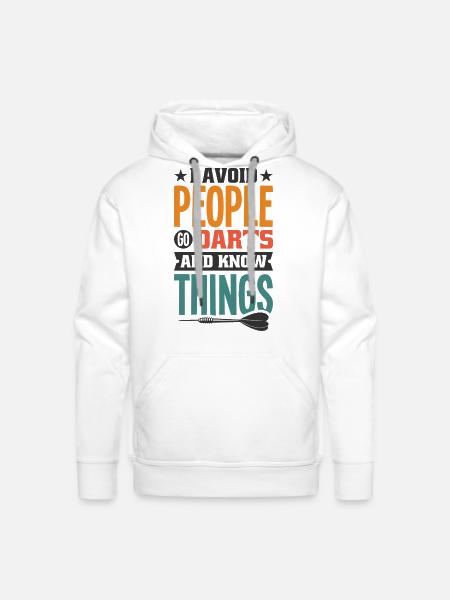 Darts Dart Player - Men's Premium Hoodie - white