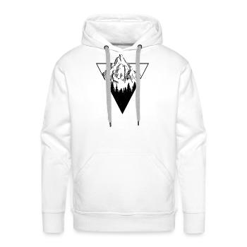 Awaiting design upload - Men's Premium Hoodie - white - Front - Liam (192cm)