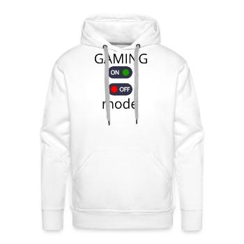 ONOFF Toggle Duo - Men's Premium Hoodie - white - Front - Liam (192cm)