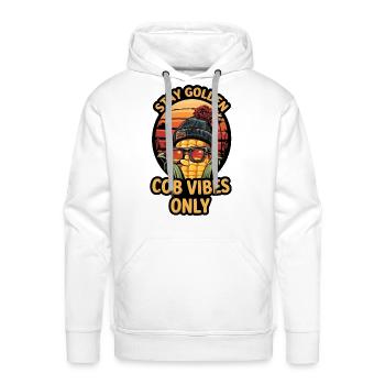 Stay Golden Cob Vibes Only - Men's Premium Hoodie - white - Front - Liam (192cm)