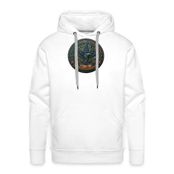 Eco Engineered Harmony - Men's Premium Hoodie - white - Front - Liam (192cm)