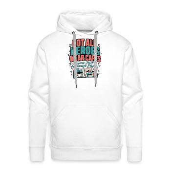 Not All Heroes Wear Capes Photo Organizer scrap - Men's Premium Hoodie - white - Front - Liam (192cm)