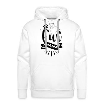 Fur Mama - Men's Premium Hoodie - white - Front - Liam (192cm)