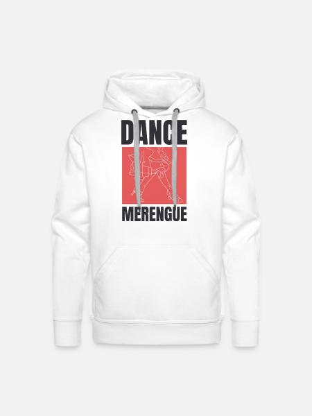 Dance Merengue, Latin music. - Men's Premium Hoodie - white