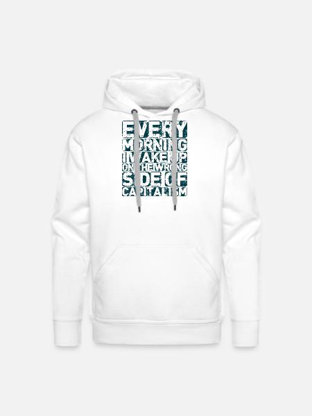 The Wrong Side - Men's Premium Hoodie - white