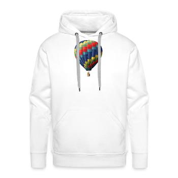 Colorblock Balloon Skyprint - Men's Premium Hoodie - white - Front - Liam (192cm)