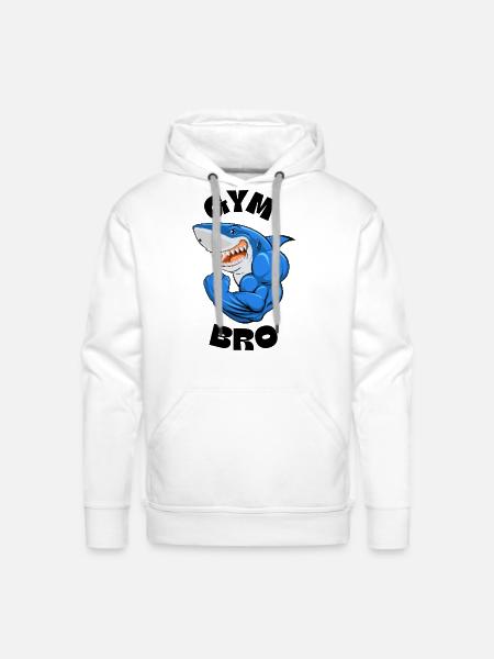 Gym bro - Men's Premium Hoodie - white