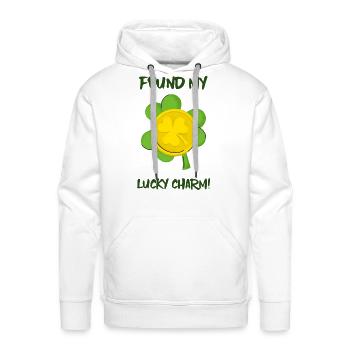 Found My Lucky Charm - Men's Premium Hoodie - white - Front - Liam (192cm)