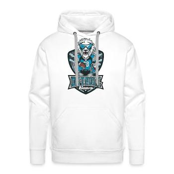 Detroit 2024 - Men's Premium Hoodie - white - Front - Liam (192cm)