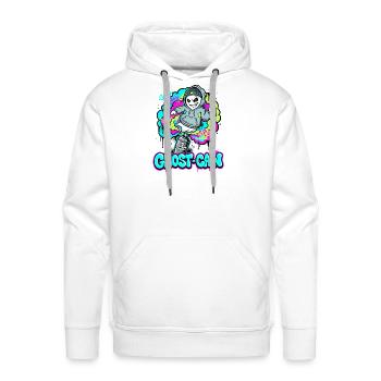 Ghost-Can Graffiti Hoodie - Men's Premium Hoodie - white - Front - Liam (192cm)