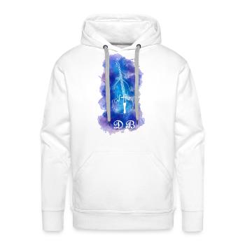double bass - Men's Premium Hoodie - white - Front - Liam (192cm)