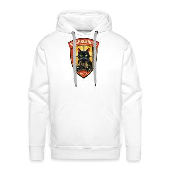 cartoon cat - Men's Premium Hoodie - white - Front - Liam (192cm)