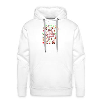 This Is My Christmas Pajama - Men's Premium Hoodie - white - Front - Liam (192cm)