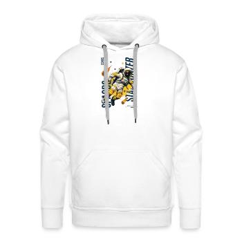 Astro Drift: Meteor Pursuit - Men's Premium Hoodie - white - Front - Liam (192cm)