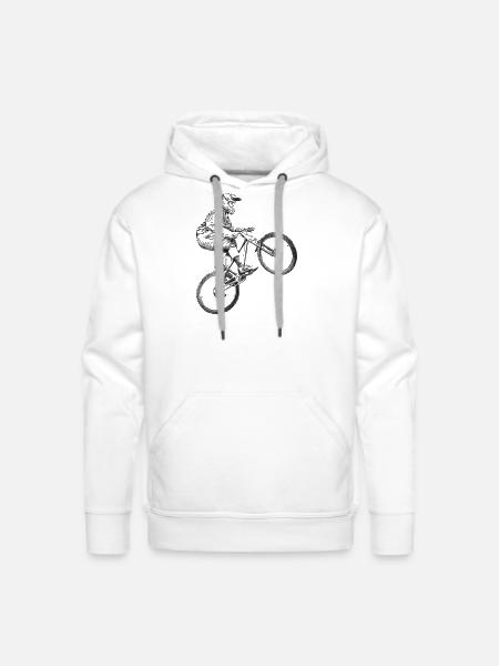 BMX - Men's Premium Hoodie - white