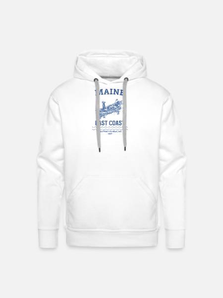 east_coast_boothbay - Men's Premium Hoodie - white