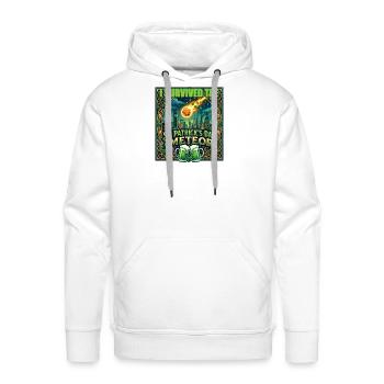 I survived the St. Patrick's Day meteor 2026 - Men's Premium Hoodie - white - Front - Liam (192cm)