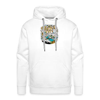 Festival City Edmonton Alberta Musical Event Theme - Men's Premium Hoodie - white - Front - Liam (192cm)