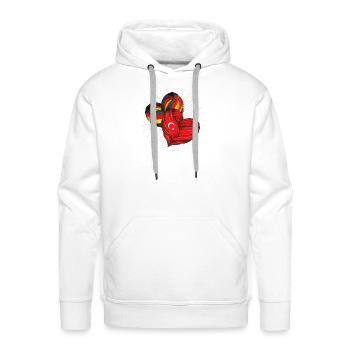 Germany And Turkey Friendship Flag - Men's Premium Hoodie - white - Front - Liam (192cm)