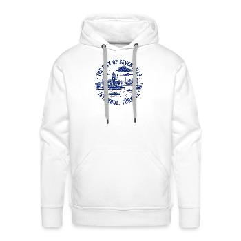 Istanbul Türkiye The City Of Seven Hills - Men's Premium Hoodie - white - Front - Liam (192cm)