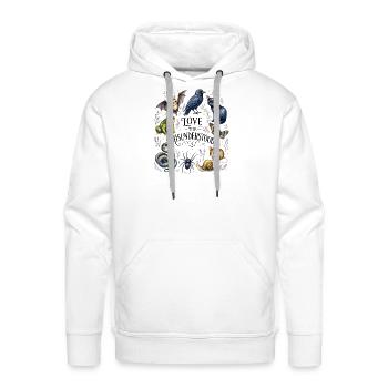 Love The Misunderstood Animals Gothic Nature - Men's Premium Hoodie - white - Front - Liam (192cm)
